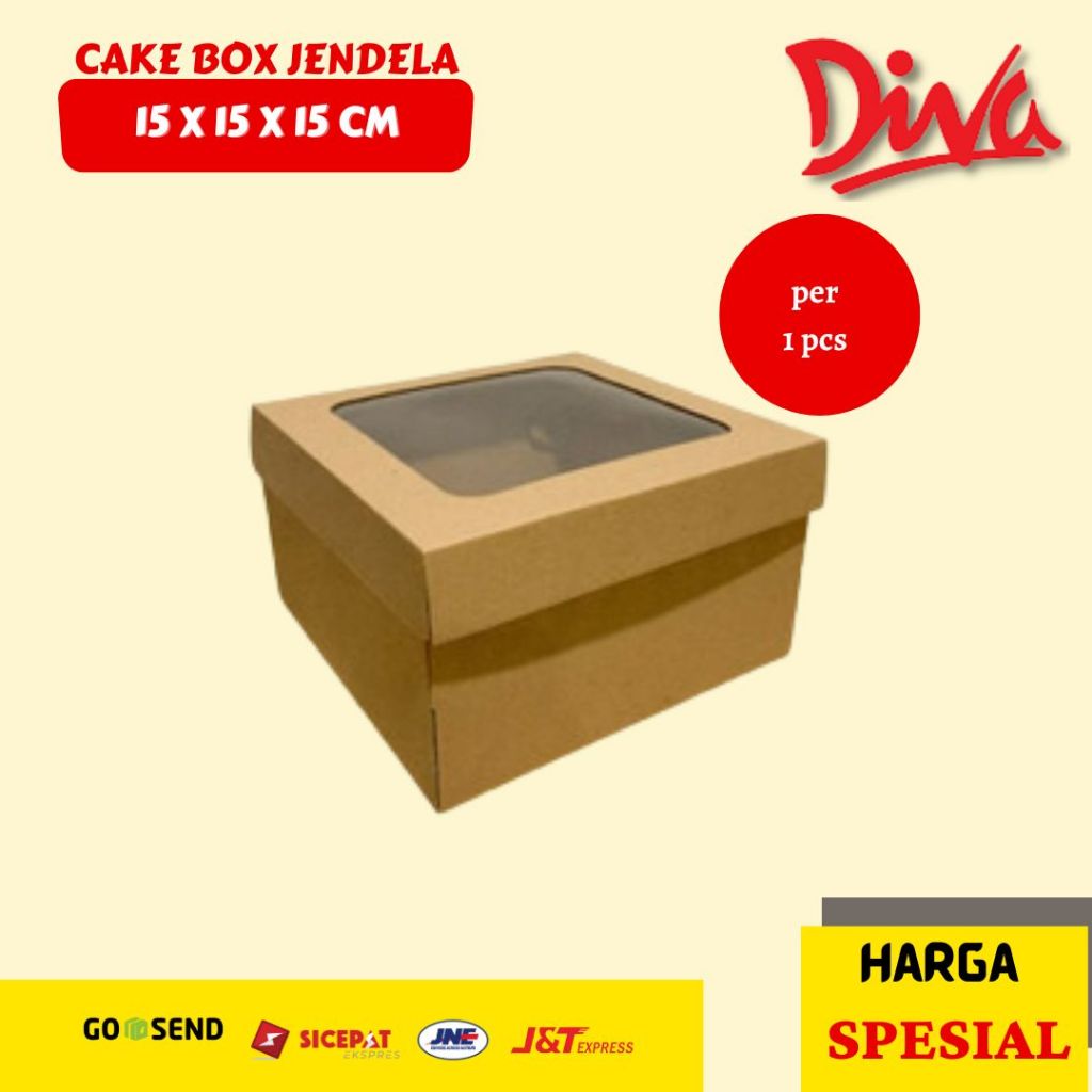 

Cake Box Jendela 15 X 15 X 15 CM