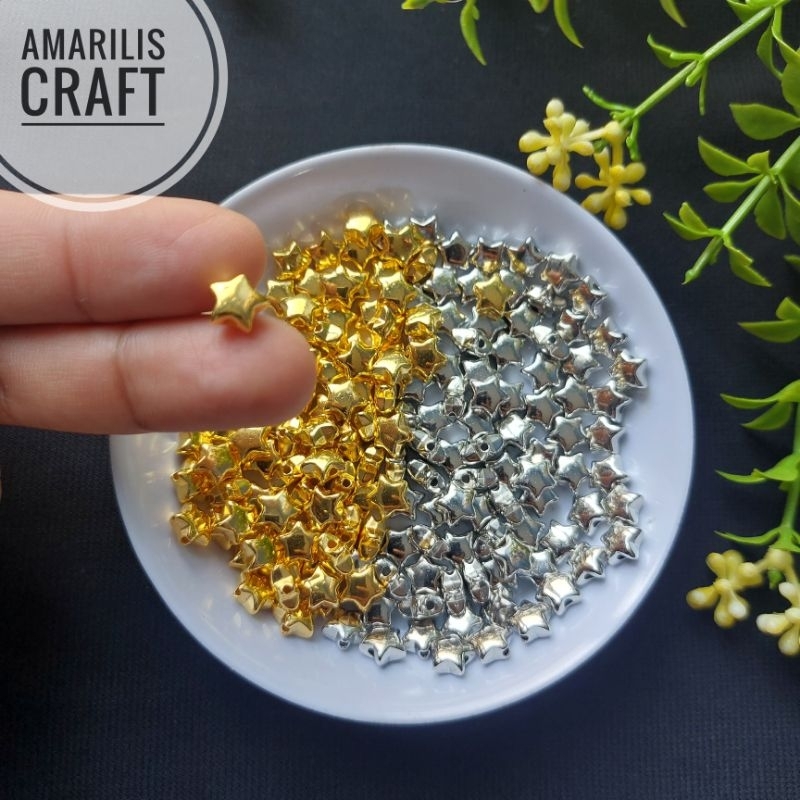 [10gr] Manik Bintang Mini Silver Gold