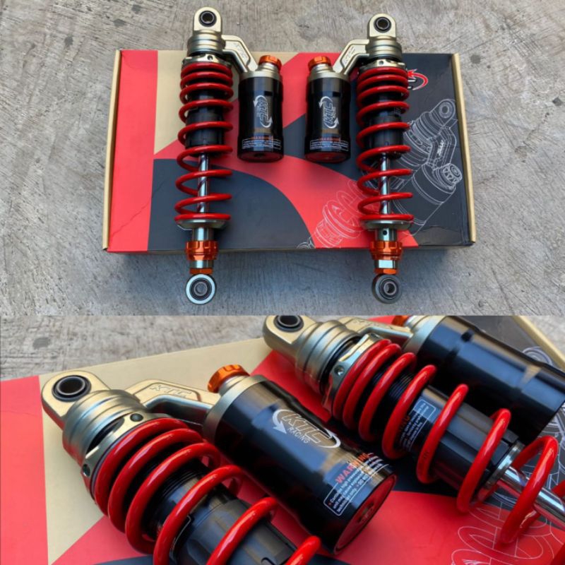 SHOCKBREAKER KTC ORIGINAL 320MM PIR MERAH SHOCK BELAKANG KTC RACING DOUBLEKLICK SHOCK KTC RACING TER
