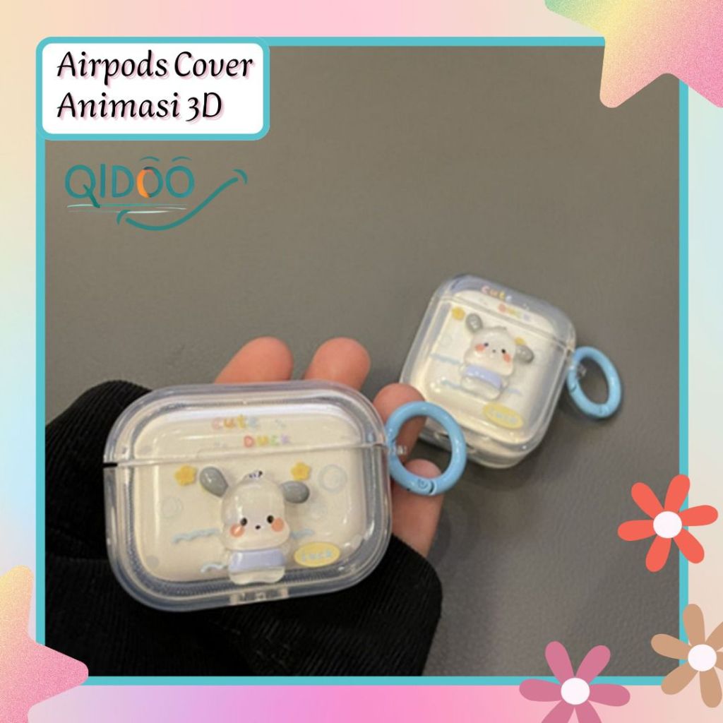 Pelindung Airpods Case For Apple Airpods 1 2 3 Pro Pro2 Pelindung Earphone Silikon Transparan Motif 