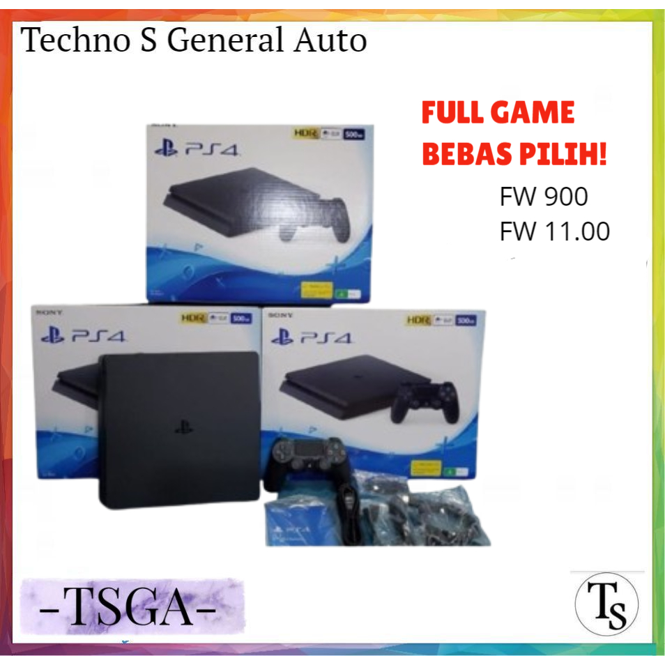 PS4 Slim 500GB / PS4 Slim 1TB / PS 4 Slim 500 GB / PS 4 Slim 1 TB Original Baru New