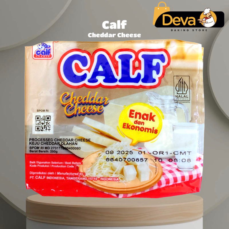 

Calf Cheddar Cheese - Calf Keju Cheedar 200gr