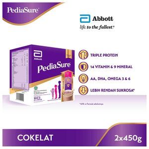 

pediasure triplesure minuman bubuk coklat 2x450gr