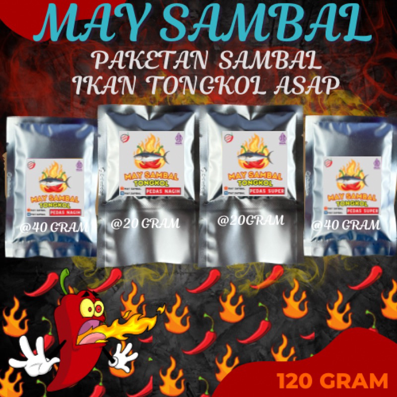 

PAKET ANEKA SAMBAL IKAN TONGKOL ASAP ISI 4 PCS, 120 GR