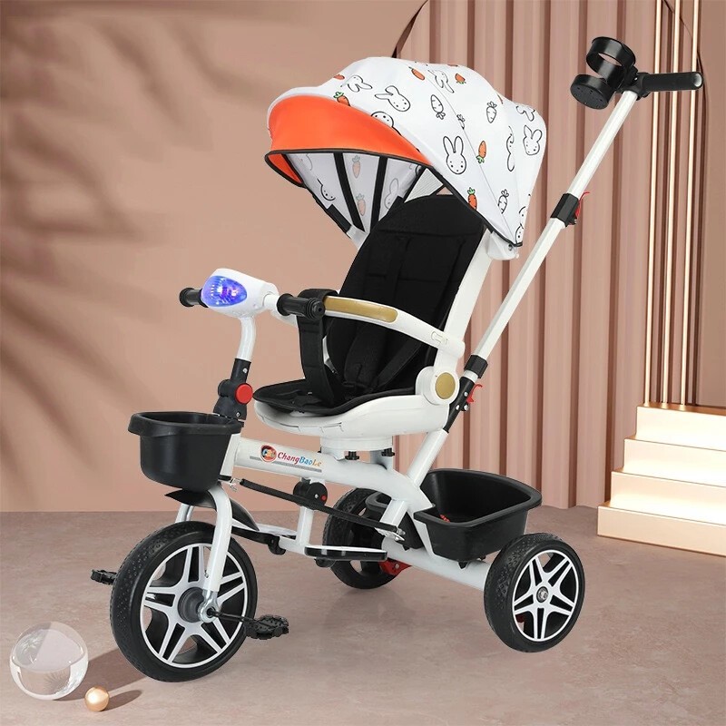Sepeda roda tiga anak 1 tahun sepeda roda 3 bayi tricycle anak sepeda anak roda 3 stroller
