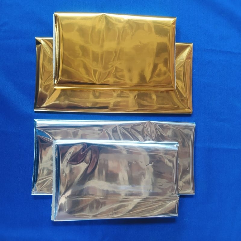 (1 meter) foil prada emas silver wessler foil pewarna kaligrafi timbul plastik foil