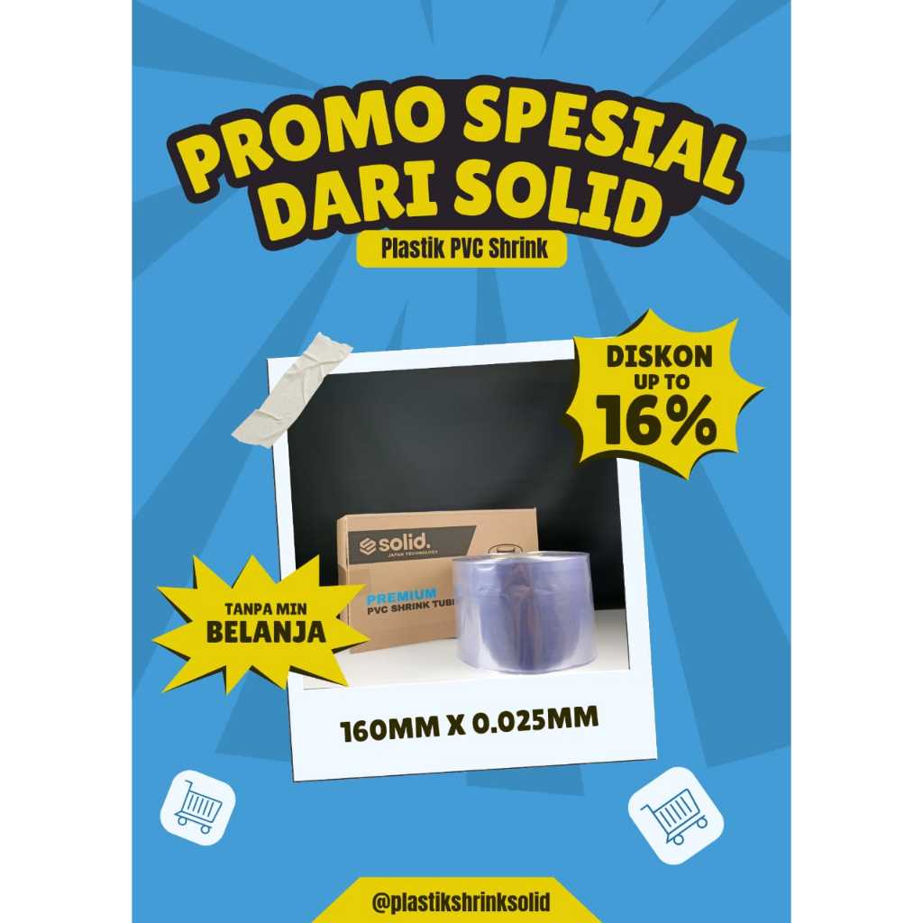 

Plastik PVC Shrink Ukuran 16cm x 0.025micron