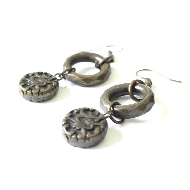 ANTING LINGKAR TEMBAGA GRAFIR LEMPENGAN BULAT