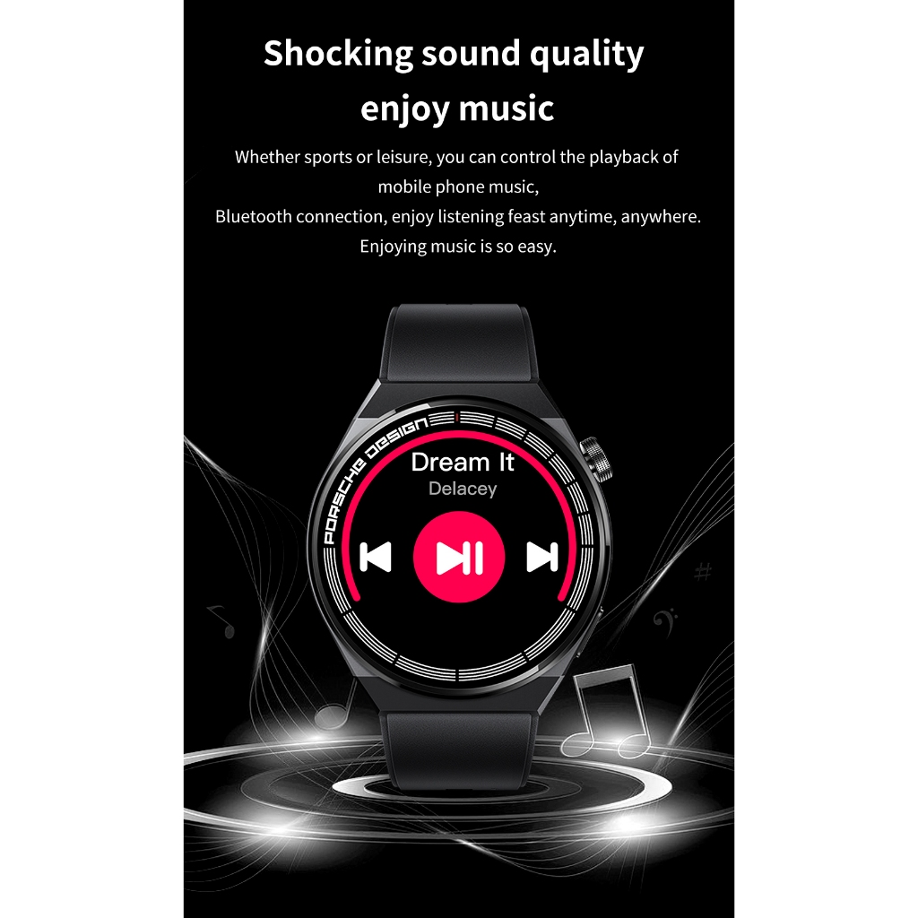 HOT PRODUCT COD100%Original Samsung Smartwatch GT8 Porsche GPS NFC Smart Watch 1.28 inch Screen