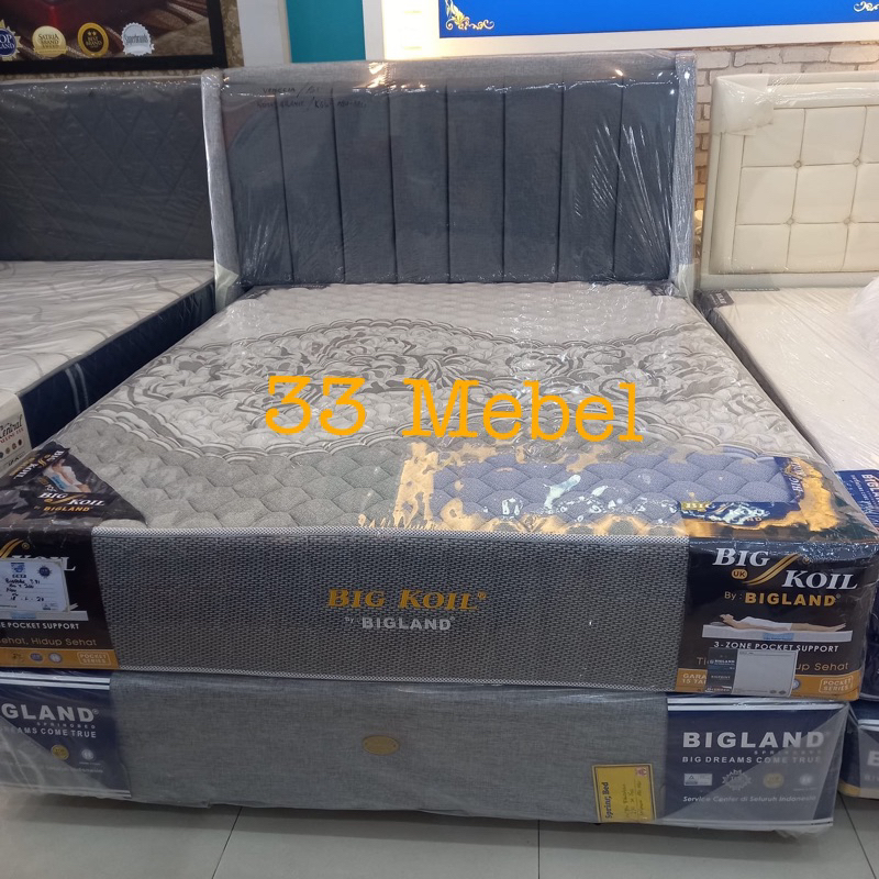 Kasur Mattrass Spring Bed Bigland Big Koil Pocket BIG PEDIG PROMO