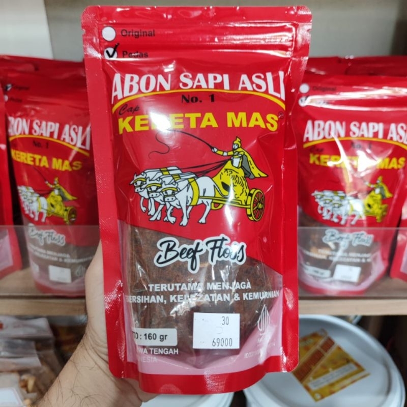 

Abon Sapi PEDAS KERETA MAS Solo 160 gr