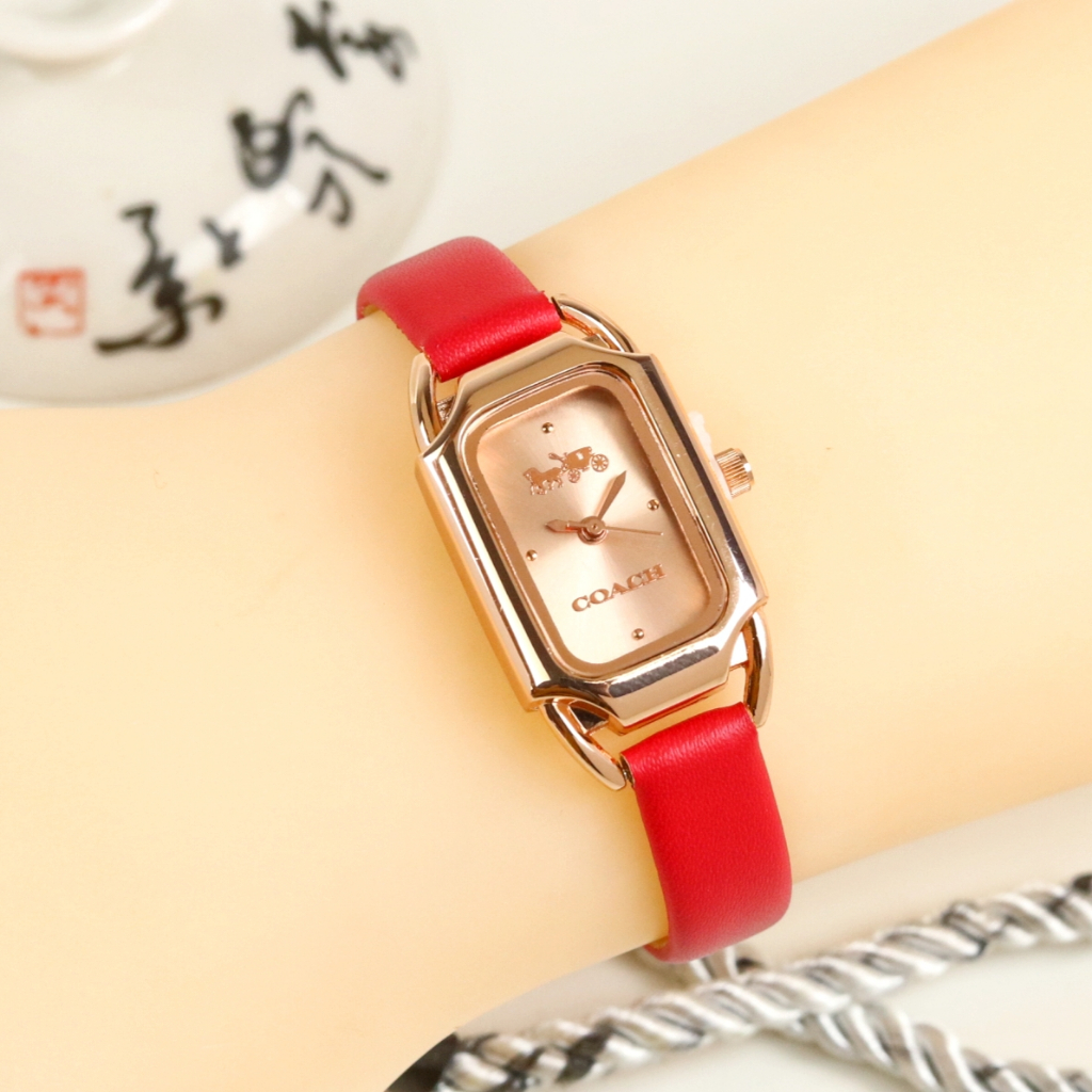 ( BISA COD ) COACH MINI jam tangan wanita COACH KULIT CNA-8790