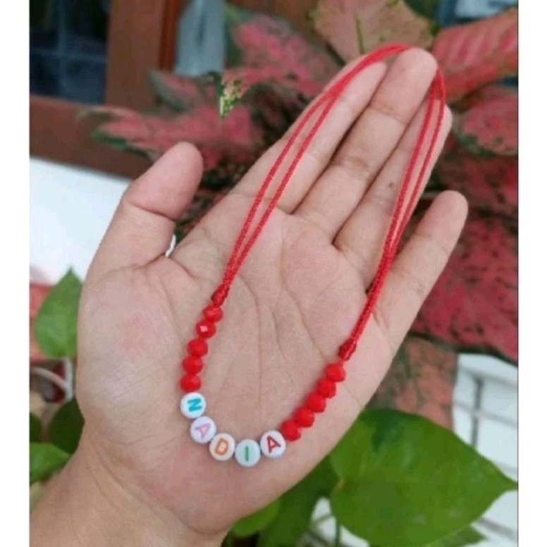Kalung Tali Variasi Ceko Inisial Nama Semar Nusantara