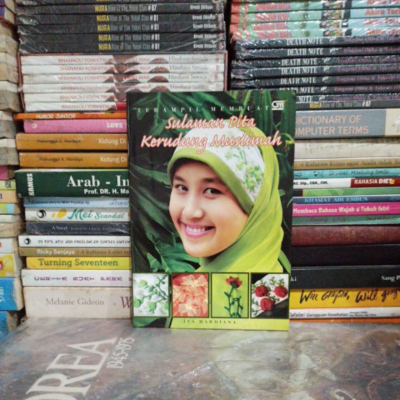 Buku Original TERAMPIL MEMBUAT Sulaman Pita Kerudung Muslimah Bekas