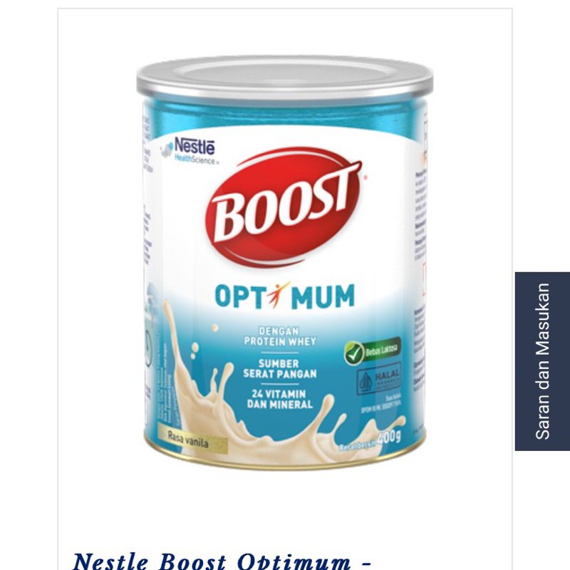 

Boost optimum 400gr