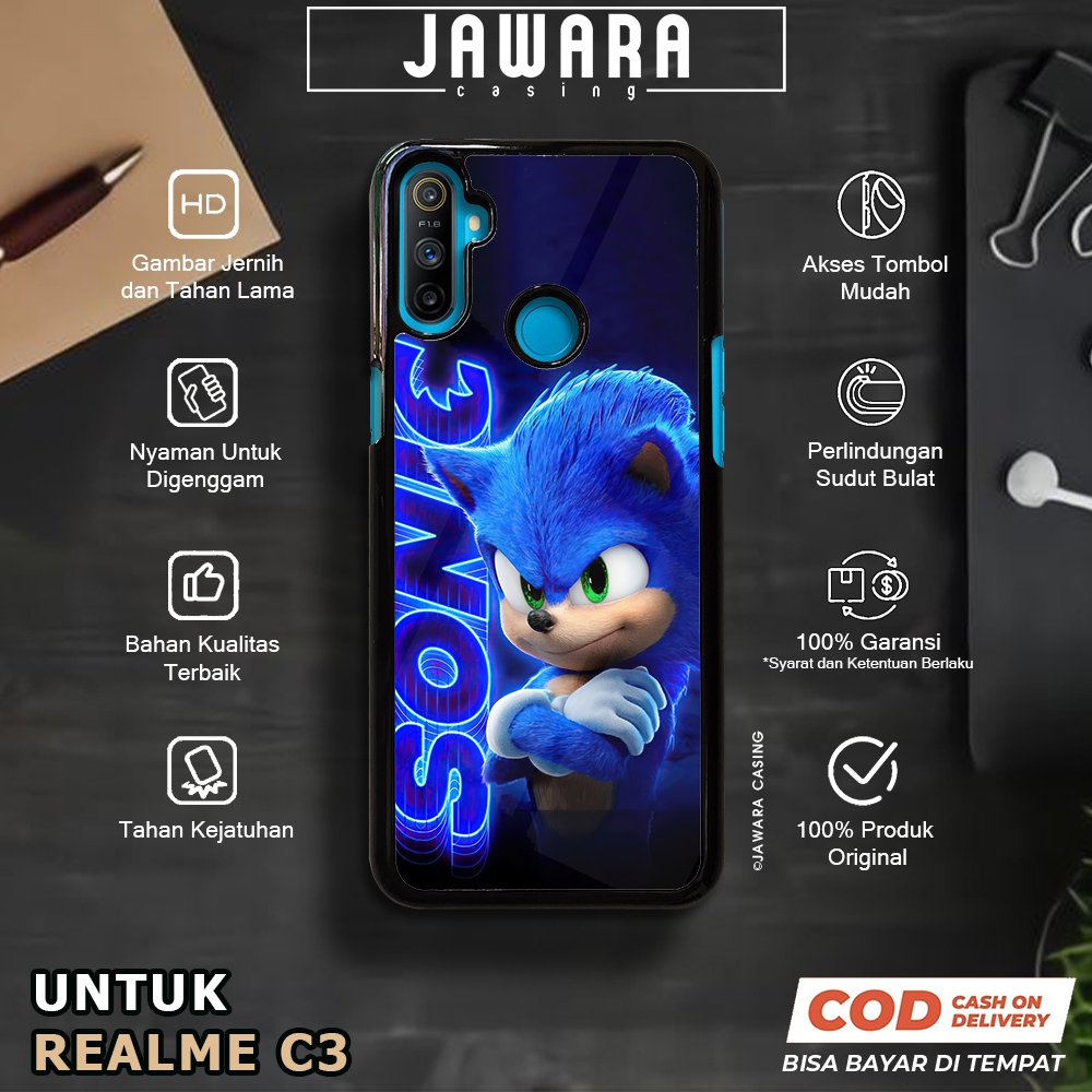 Case Realme C3 Casing Realme C3 [SONC] Premium Case Glossy Case Hp Realme Jawara Casing Hp Realme C3
