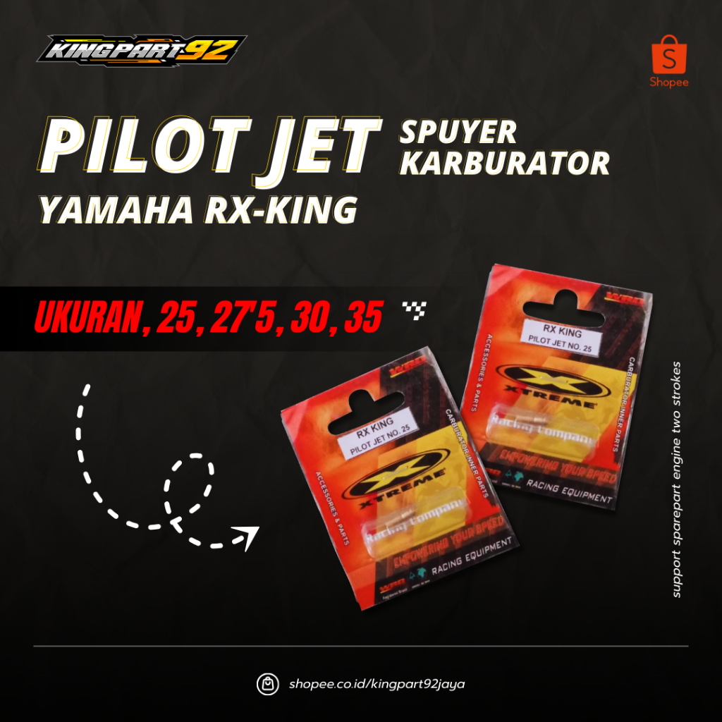 Pilot Jet Spuyer Karburator Yamaha Rx King Rxking Original By Xtreme