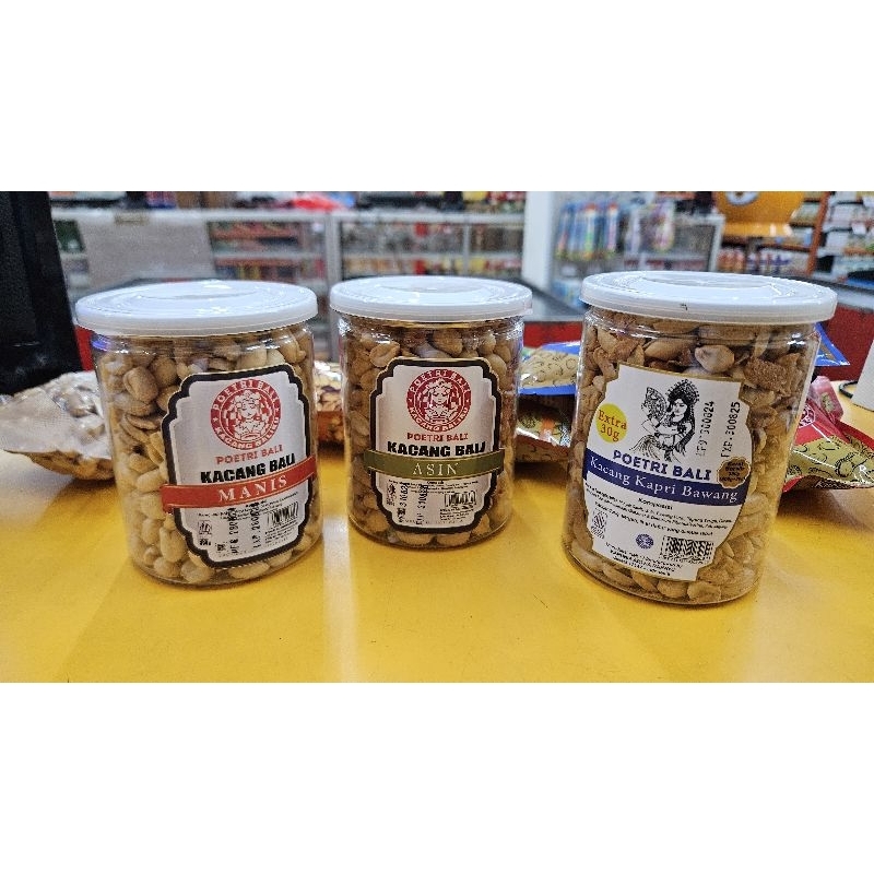 

ED 08.25 - JAR 300GR - KACANG POETRI BALI TOPLES 300GR RASA ASIN - MANIS - KACANG KAPRI 330GR / POETRY PUTRI BALI PEANUT