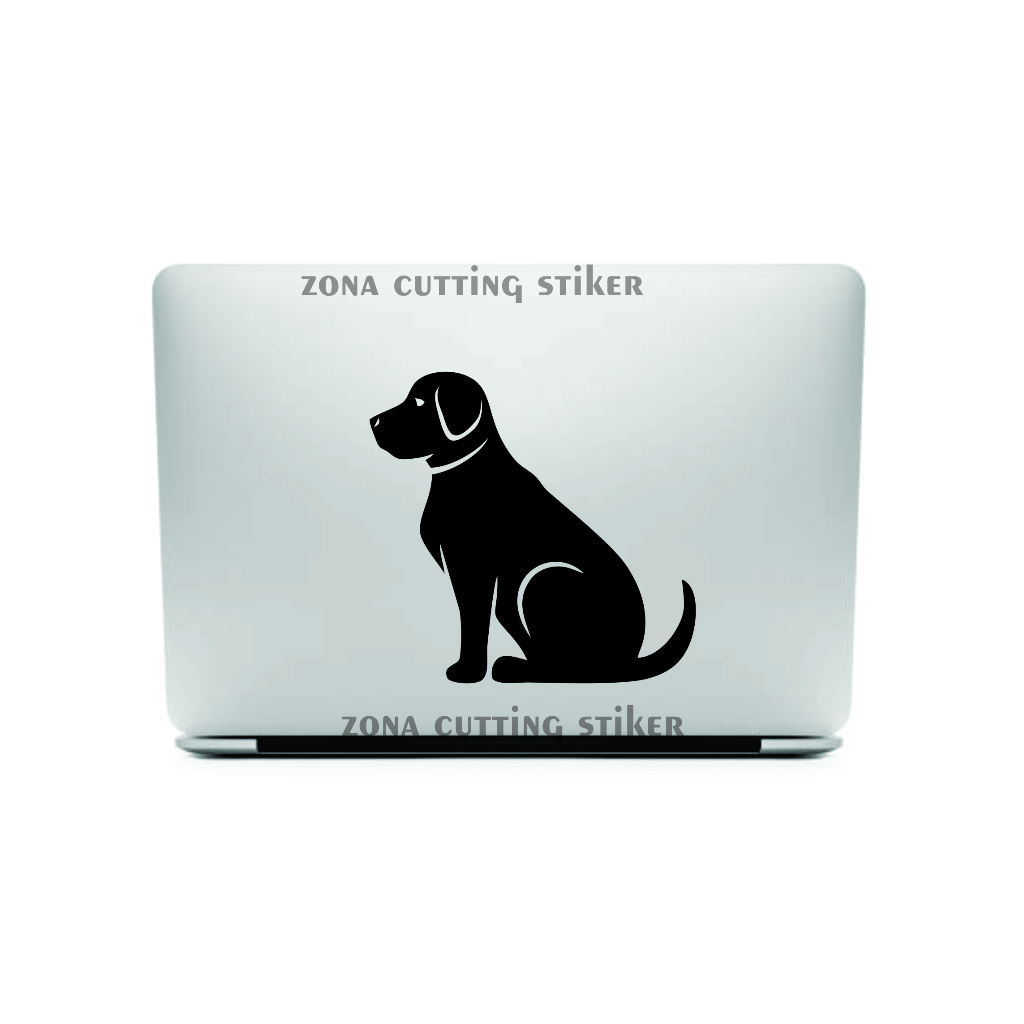 Cutting Sticker Laptop Notebook Dog KEREN TERBARU 13
