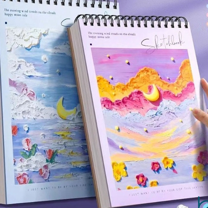 

PROMO FLASH Buku Sketsa A4 Motif BungaSketchbook A4 Aesthetic Buku Gambar Vertikal Jilid Spiral 6Lembar Best Stationary