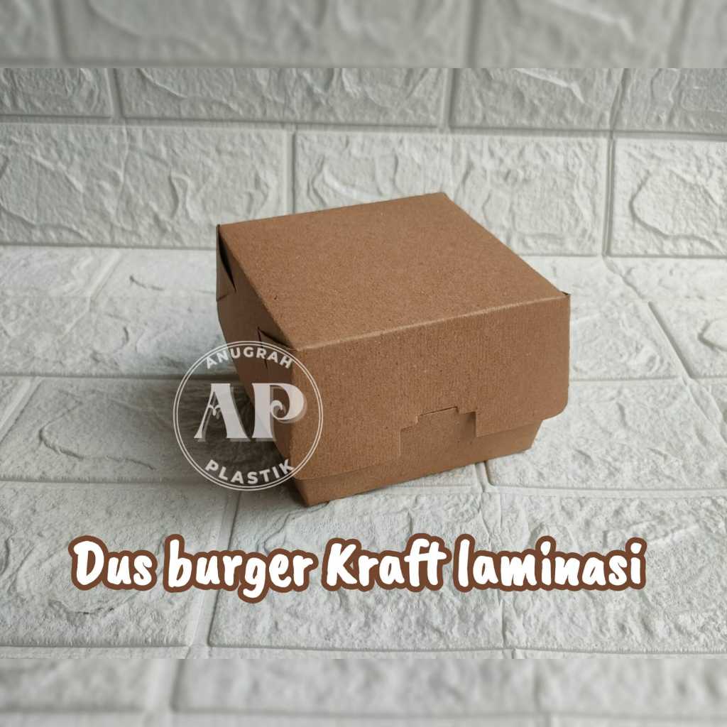 

Dus burger kraft laminasi / dus burger rakit laminasi