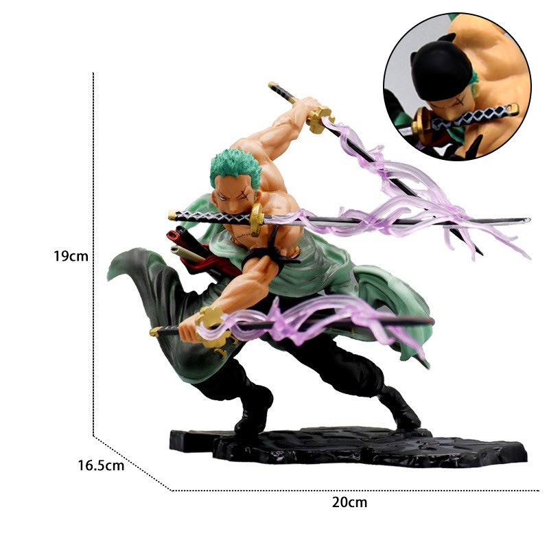 action figure one piece roronoa zoro wano kimono enma sword