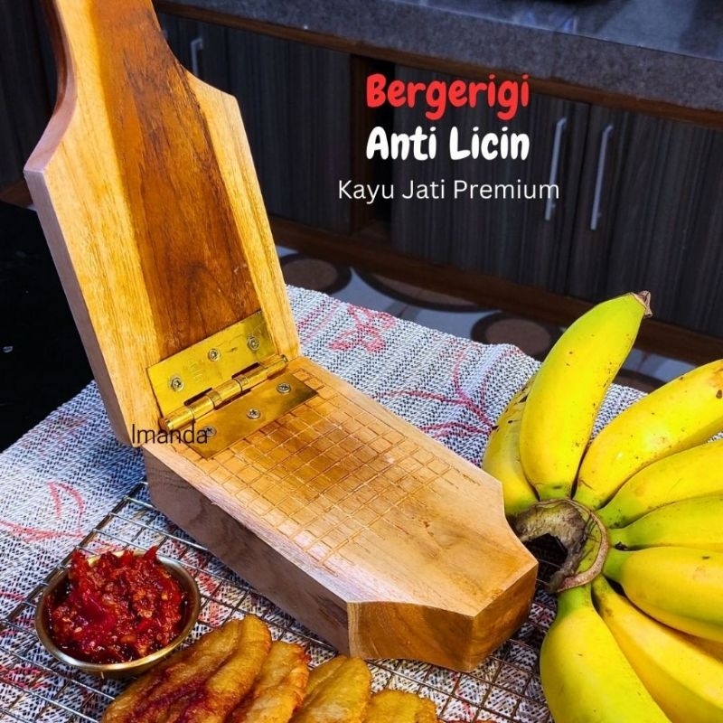 geprek pisang.alat penekan pisang.pressan pisang dll