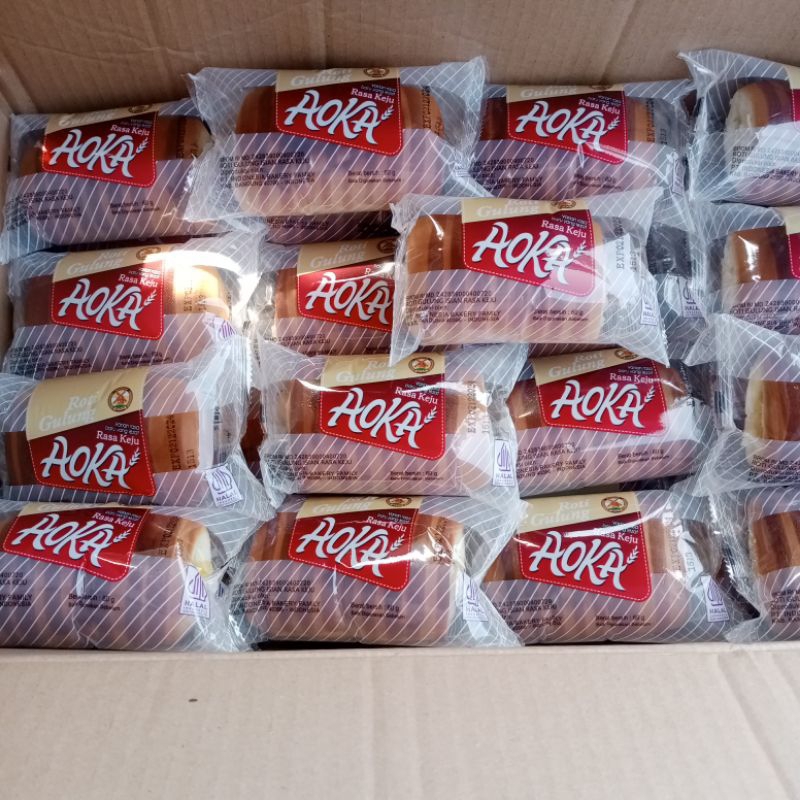 

roti aoka gulung rasa keju