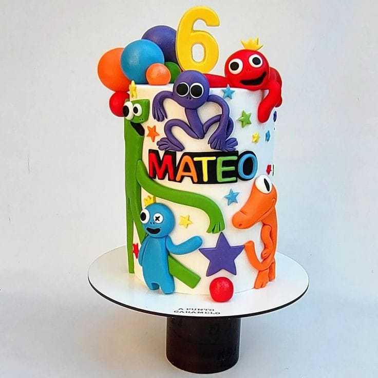 

Birthday Cake Rainbow Friends/Kue Ulang Tahun Anak/Kue Ultah Murah/Custom Cake