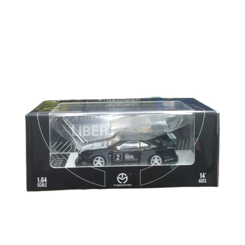 TimeMicro Lbwk Nissan Silvia S15 Black White With Figure