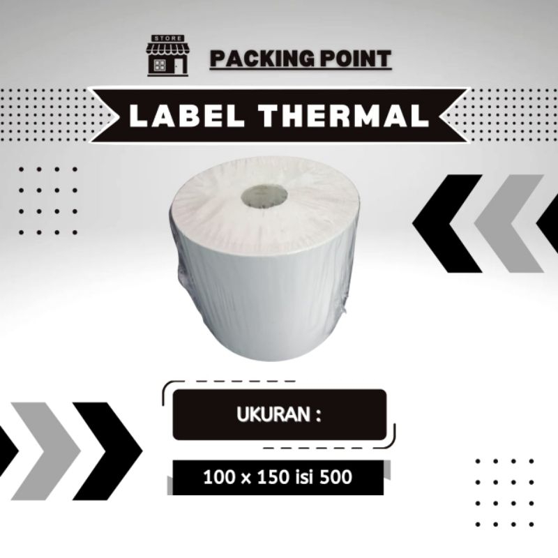 

Label Thermal Uk 100x150 Isi 500 Stiker Label Termal Resi Sticker Kertas Thermal
