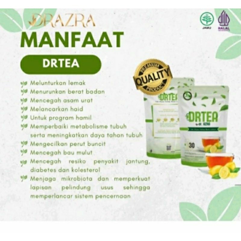 

DRTEA DRAZRA ORIGINAL100%/TEH HERBAL PENUH MANFAAT/TEH HERBAL AMAN, HALAL BPOM