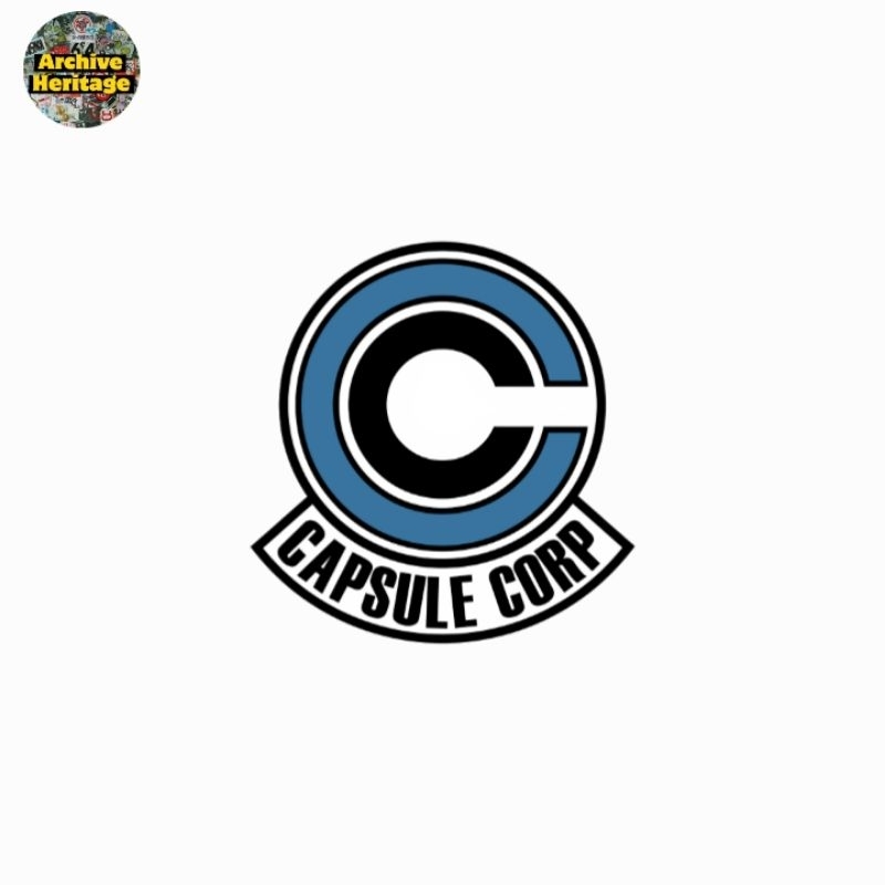 

sticker Capsule Corp logo dragon ball anime kartun stiker