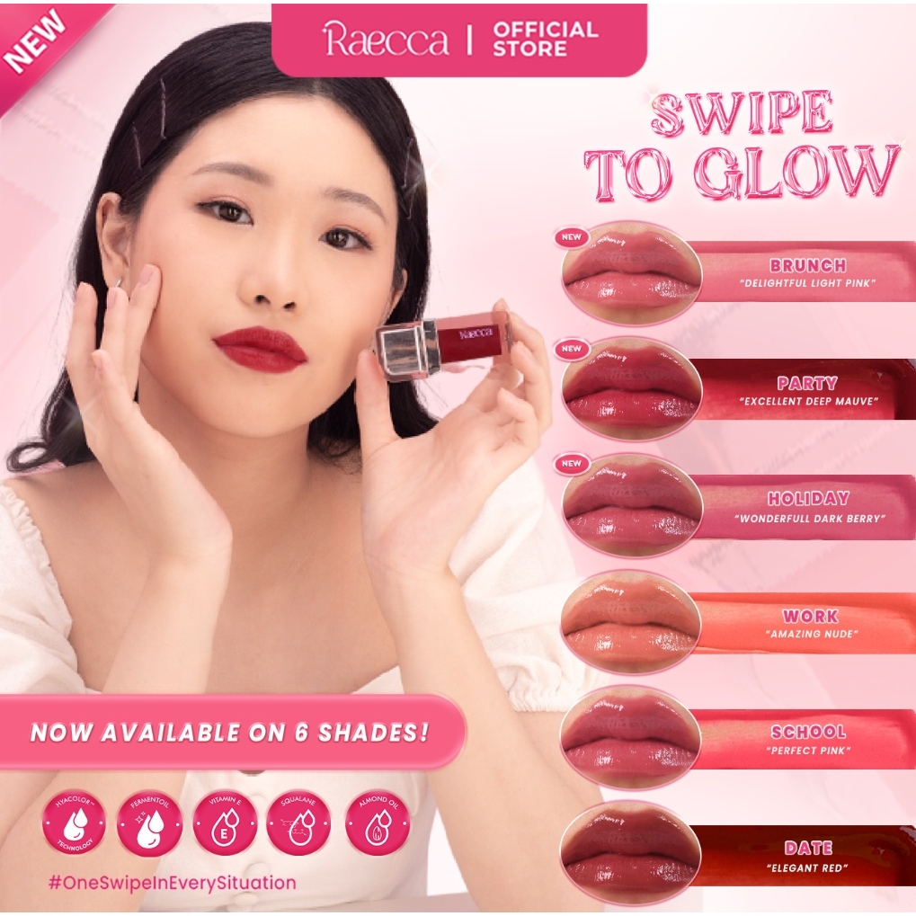 ❤ MEMEY ❤ RAECCA Swipe To Glow | Lip Gloss