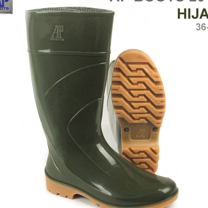 berkualitas AP Boots AP 211 Hijau  Sepatu Boot PVC