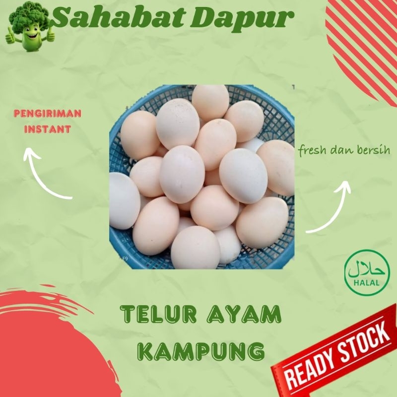 

Telur ayam kampung - Sayuran pasar - Sahabat dapur Delivery