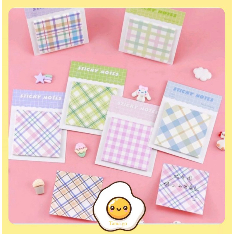 

Sticky Note Memo Pastel/Catatan Tempel Bergaris Warna Lucu untuk Sekolah Kantor