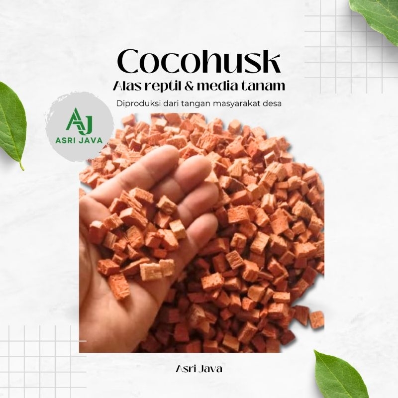 Coco Husk / Cocochip 6L Alas Reptil Media Tanam Serabut Kelapa Wonosobo
