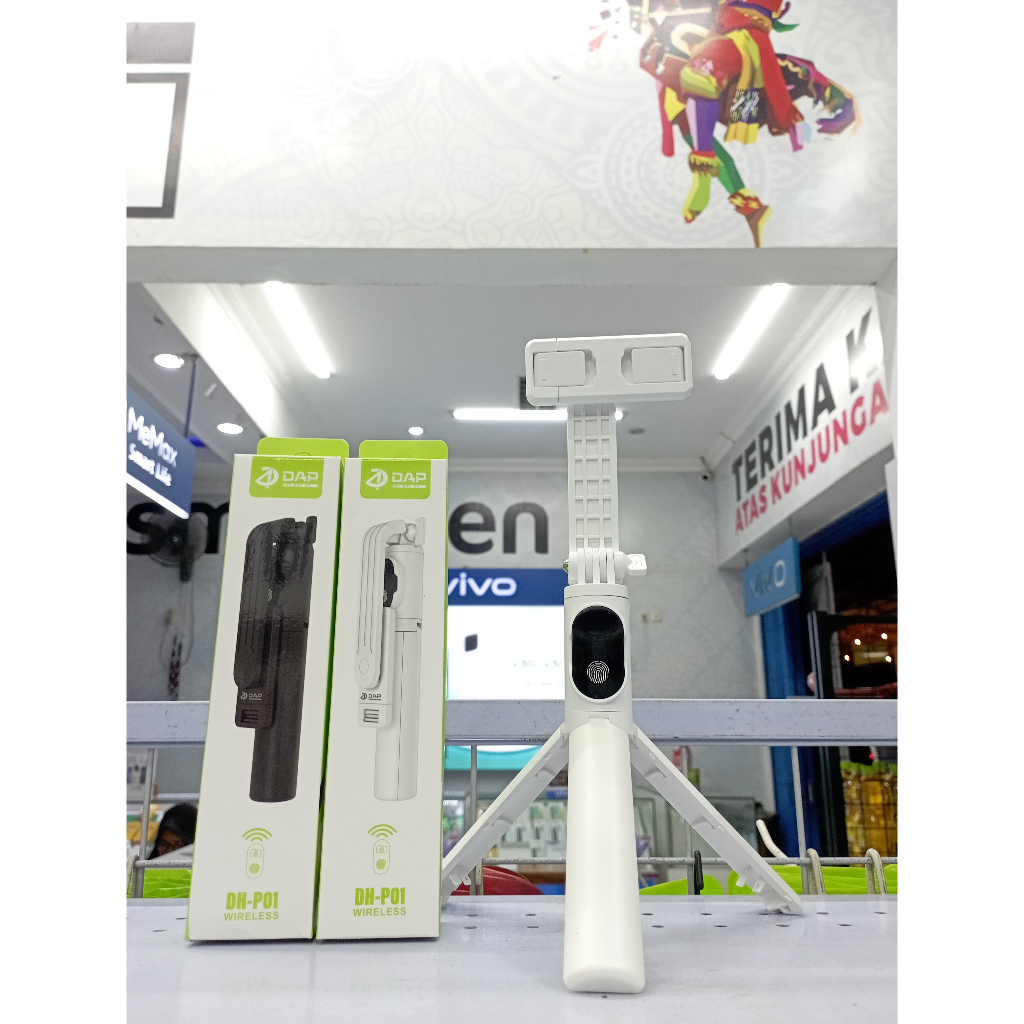 Selfie Stick Tongsis Bluetooth Tripod 3 In 1 D-HP01