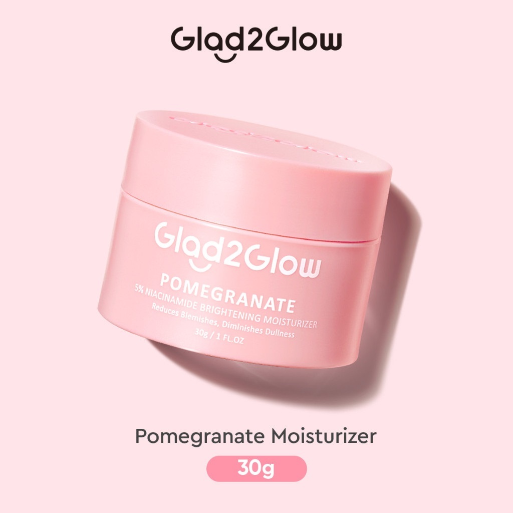 G2G MOISTURIZER PINK/GLAD2GLOW MOISTURIZER POMEGRANET EXTRACT-PELEMBAB KULIT WAJAH DAN PENCERAH KULI