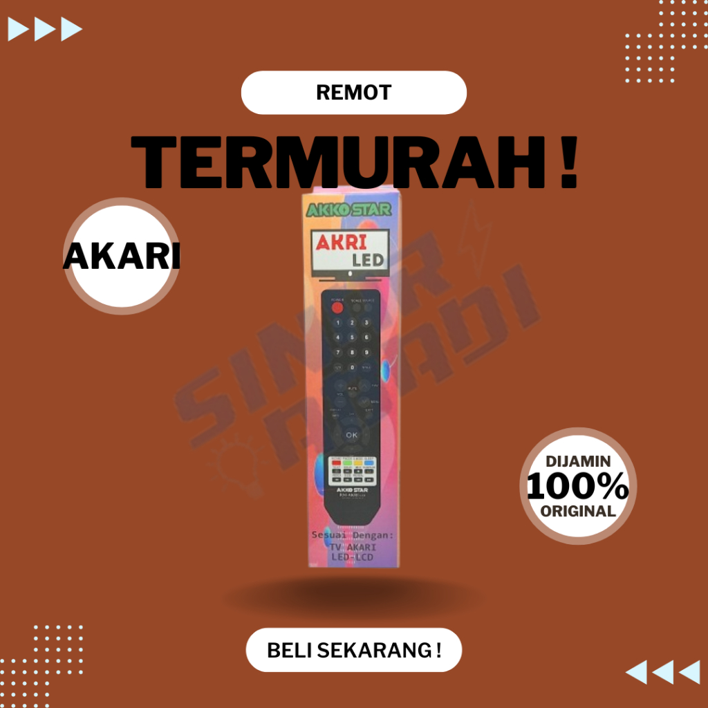 Remot TV Akari LED Akko Star