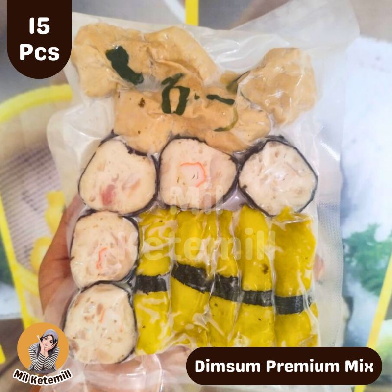 

Dimsum Frozen Dimsum Premium Mix (15pcs) Frozen Mil Ketemill