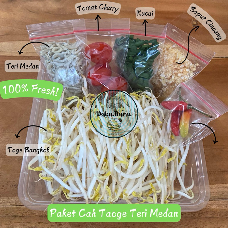 

KIRIM INSTANT/SAMEDAY Food Prep Paket Cah Tauge/Toge Teri Medan