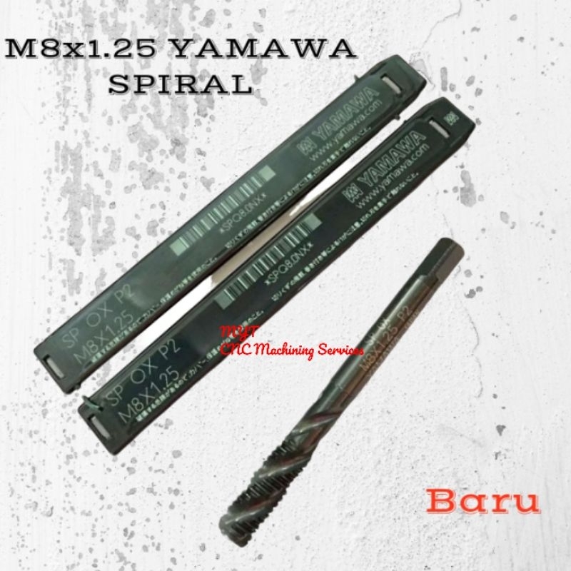 Tap Mesin Spiral SP OX P2 M8x1,25 YAMAWA MADE IN JAPAN