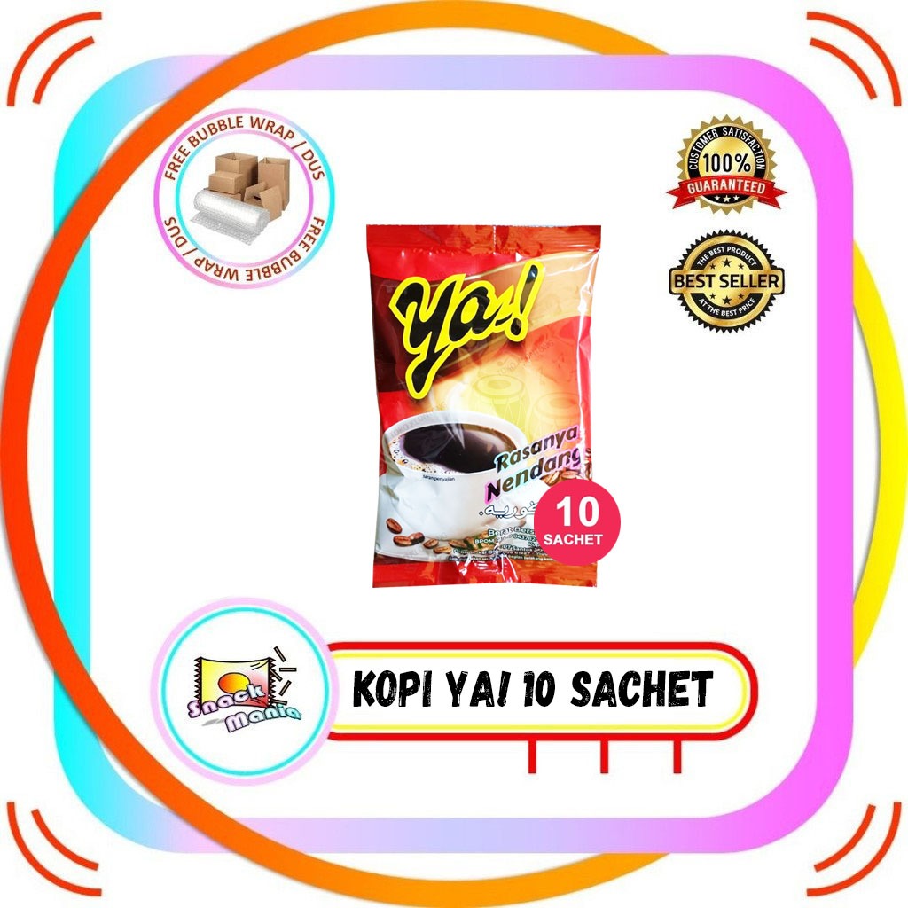

Kopi Ya! YA Bubuk Instan 60 gr x 10 Sachet Instant Coffee RENCENG