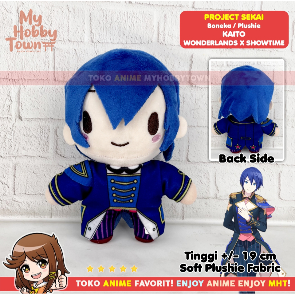 Boneka Anime Game Project Sekai KAITO Wonderlands x Showtime Pjsekai Puroseka Plushie Doll