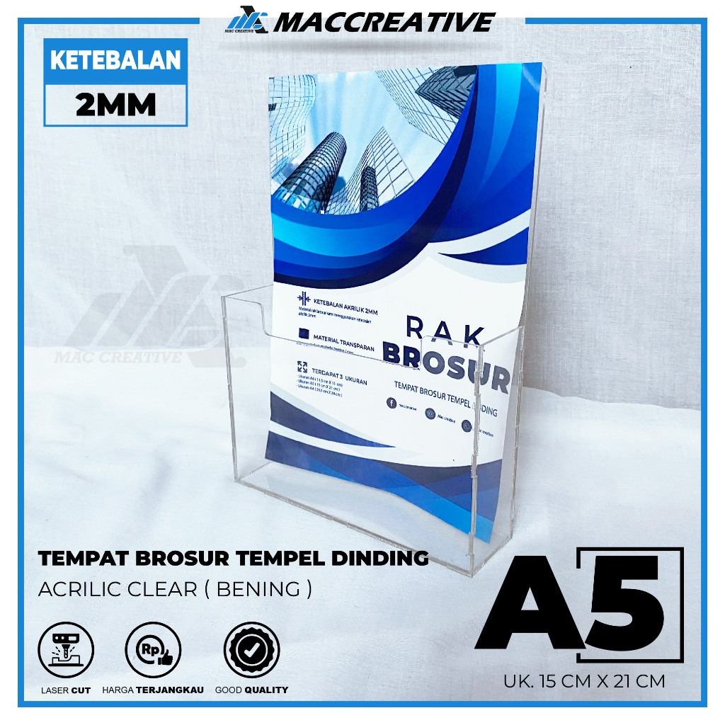 

RAK BROSUR AKRILIK - DISPLAY TEMPAT BROSUR AKRILIK - UKURAN A5