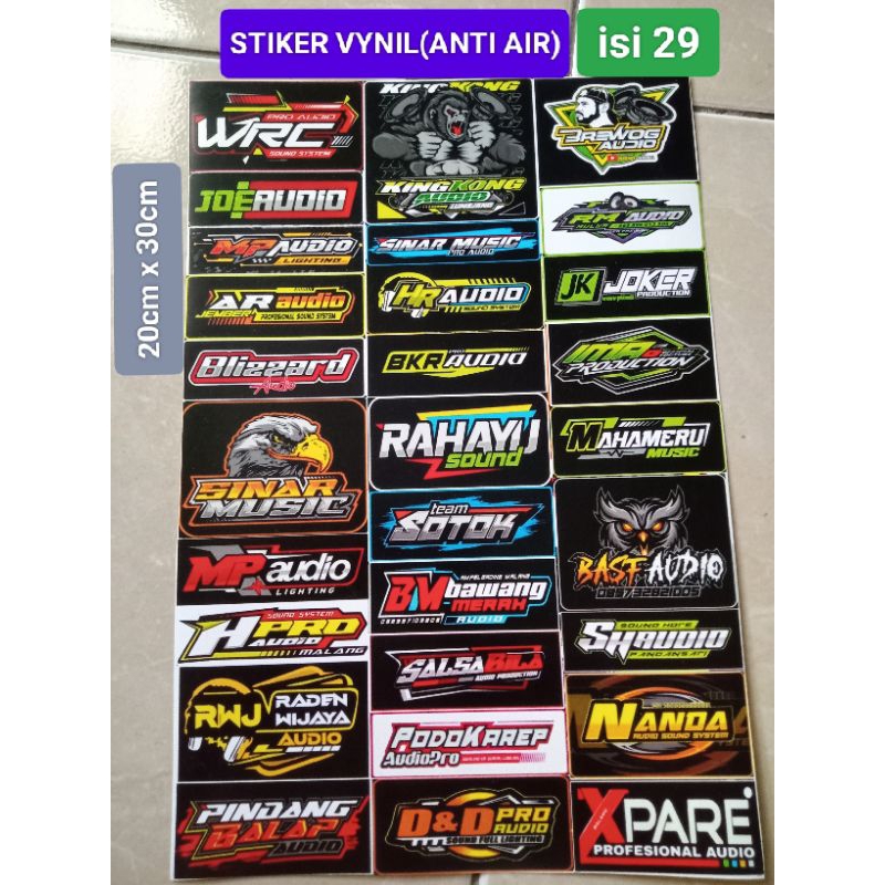 

STIKER AUDIO | STIKER SOUND | STIKER SOUNDSYSTEM | STIKER ANTI AIR | STIKER VYNIL | STIKER PACK | STIKER 1 LEMBAR