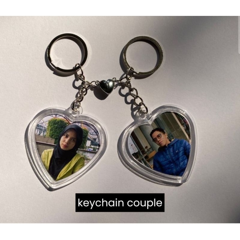 keychain couple | Gantungan kunci couple custom foto | gantungan kunci magnet | couple | gantungan k