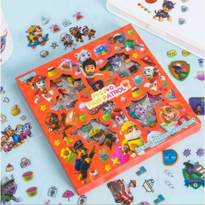 

Stiker Nono Paw Patrol 100 lembar Aesthetic Sticker Souvenir